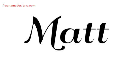 Art Deco Name Tattoo Designs Matt Graphic Download