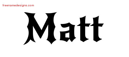 Gothic Name Tattoo Designs Matt Download Free