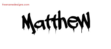 Graffiti Name Tattoo Designs Matthew Free Lettering