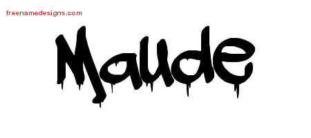 Graffiti Name Tattoo Designs Maude Free Lettering