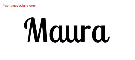 Handwritten Name Tattoo Designs Maura Free Download