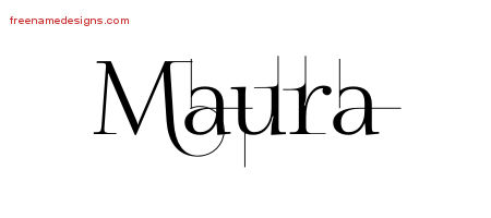 Decorated Name Tattoo Designs Maura Free
