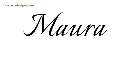 Calligraphic Name Tattoo Designs Maura Download Free