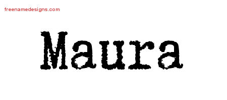 Typewriter Name Tattoo Designs Maura Free Download