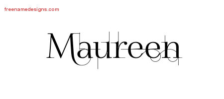 Decorated Name Tattoo Designs Maureen Free