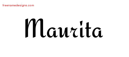 Calligraphic Stylish Name Tattoo Designs Maurita Download Free