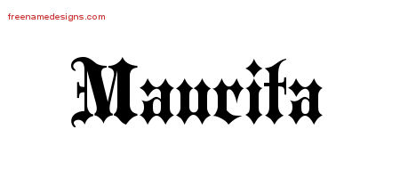 Old English Name Tattoo Designs Maurita Free