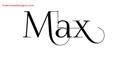Decorated Name Tattoo Designs Max Free Lettering