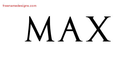 Regal Victorian Name Tattoo Designs Max Printable
