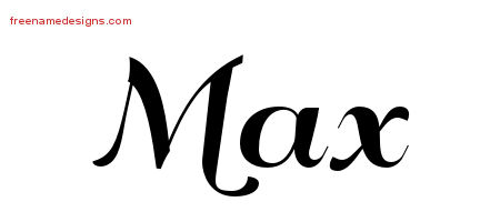 Art Deco Name Tattoo Designs Max Graphic Download