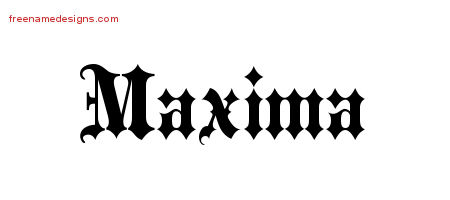 Old English Name Tattoo Designs Maxima Free