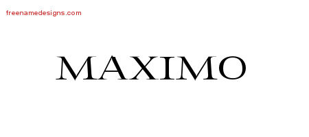 Flourishes Name Tattoo Designs Maximo Graphic Download