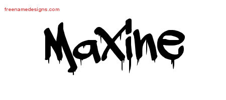 Graffiti Name Tattoo Designs Maxine Free Lettering