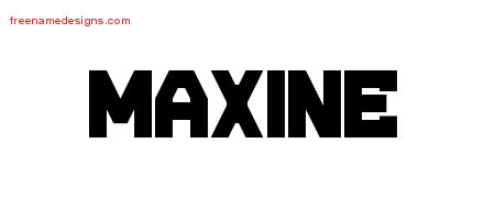Titling Name Tattoo Designs Maxine Free Printout