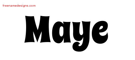 Groovy Name Tattoo Designs Maye Free Lettering