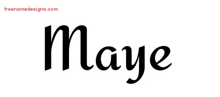 Calligraphic Stylish Name Tattoo Designs Maye Download Free