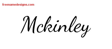 Lively Script Name Tattoo Designs Mckinley Free Download