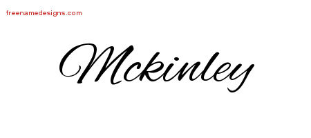 Cursive Name Tattoo Designs Mckinley Free Graphic