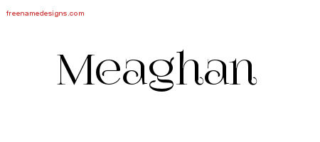 Vintage Name Tattoo Designs Meaghan Free Download