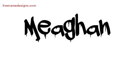 Graffiti Name Tattoo Designs Meaghan Free Lettering