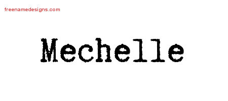 Typewriter Name Tattoo Designs Mechelle Free Download
