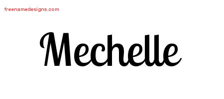 Handwritten Name Tattoo Designs Mechelle Free Download