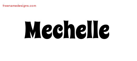Groovy Name Tattoo Designs Mechelle Free Lettering
