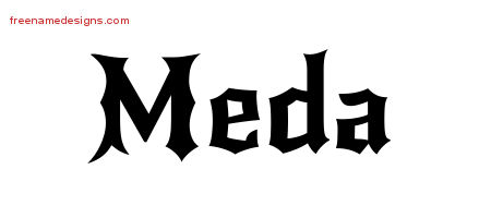 Gothic Name Tattoo Designs Meda Free Graphic