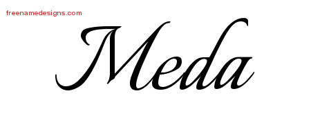 Calligraphic Name Tattoo Designs Meda Download Free