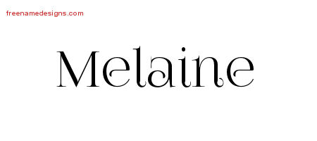 Vintage Name Tattoo Designs Melaine Free Download