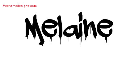 Graffiti Name Tattoo Designs Melaine Free Lettering