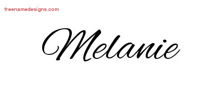 Cursive Name Tattoo Designs Melanie Download Free