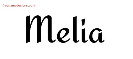 Calligraphic Stylish Name Tattoo Designs Melia Download Free Calligraphic Stylish Name Tattoo Designs Melia Download Free