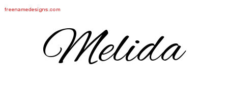 Cursive Name Tattoo Designs Melida Download Free