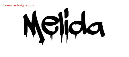 Graffiti Name Tattoo Designs Melida Free Lettering