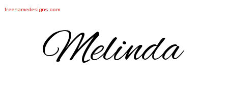 Cursive Name Tattoo Designs Melinda Download Free