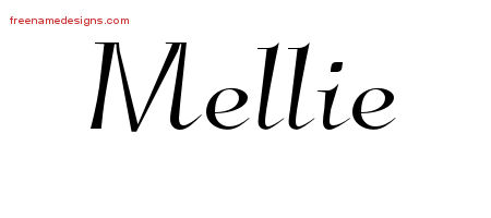 Elegant Name Tattoo Designs Mellie Free Graphic