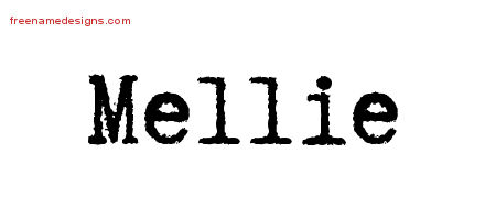 Typewriter Name Tattoo Designs Mellie Free Download