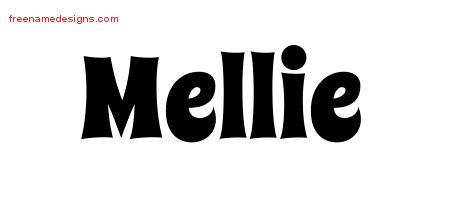 Groovy Name Tattoo Designs Mellie Free Lettering