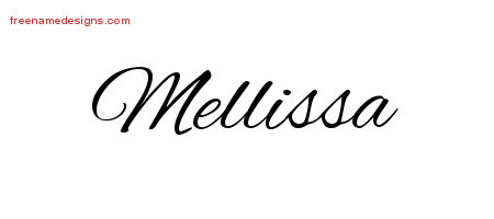 Cursive Name Tattoo Designs Mellissa Download Free