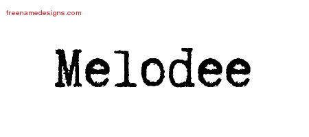 Typewriter Name Tattoo Designs Melodee Free Download
