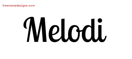 Handwritten Name Tattoo Designs Melodi Free Download