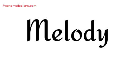 Calligraphic Stylish Name Tattoo Designs Melody Download Free