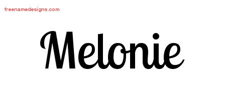 Handwritten Name Tattoo Designs Melonie Free Download