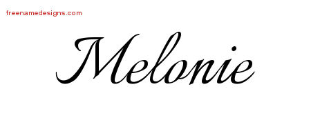 Calligraphic Name Tattoo Designs Melonie Download Free