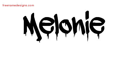 Graffiti Name Tattoo Designs Melonie Free Lettering