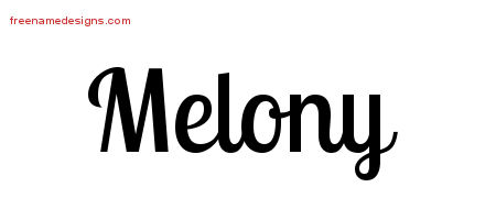 Handwritten Name Tattoo Designs Melony Free Download