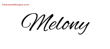 Cursive Name Tattoo Designs Melony Download Free