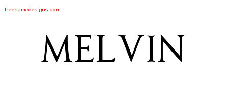 Regal Victorian Name Tattoo Designs Melvin Graphic Download