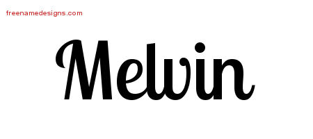 Handwritten Name Tattoo Designs Melvin Free Download